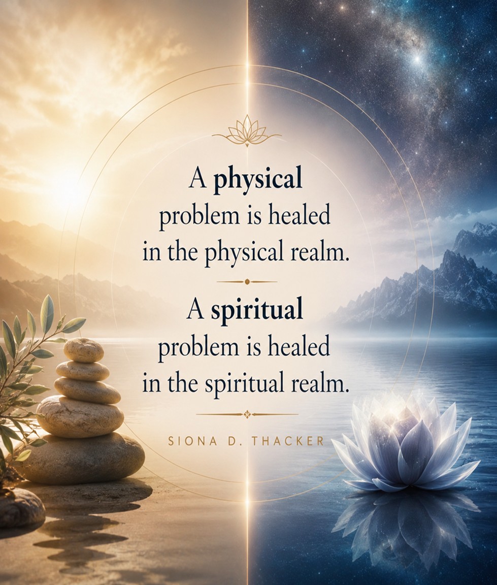Physical health is nourished by food, and the soul is nourished by spiritual wisdom – quote by Siona Thacker