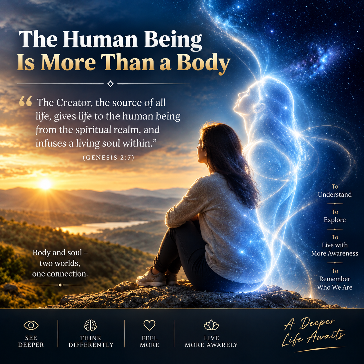 A human being is not just a body - the connection between body and soul